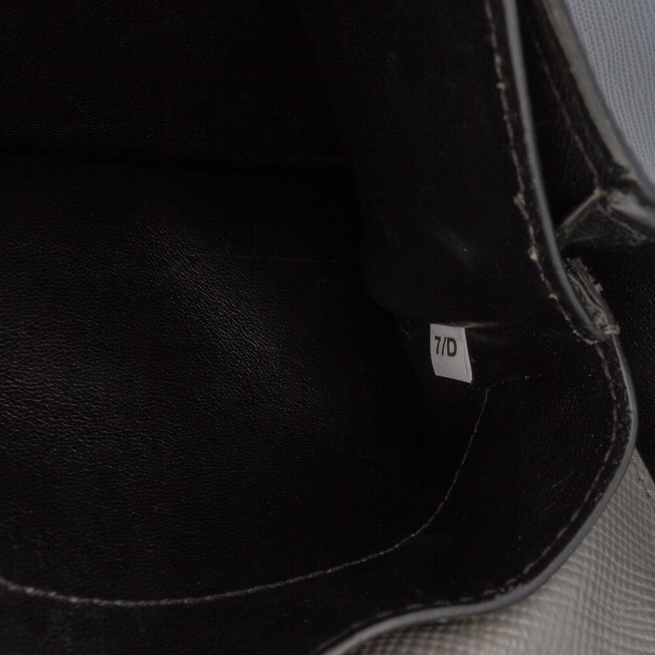 Prada Saffiano Cuir Double Turnlock Satchel Grijs