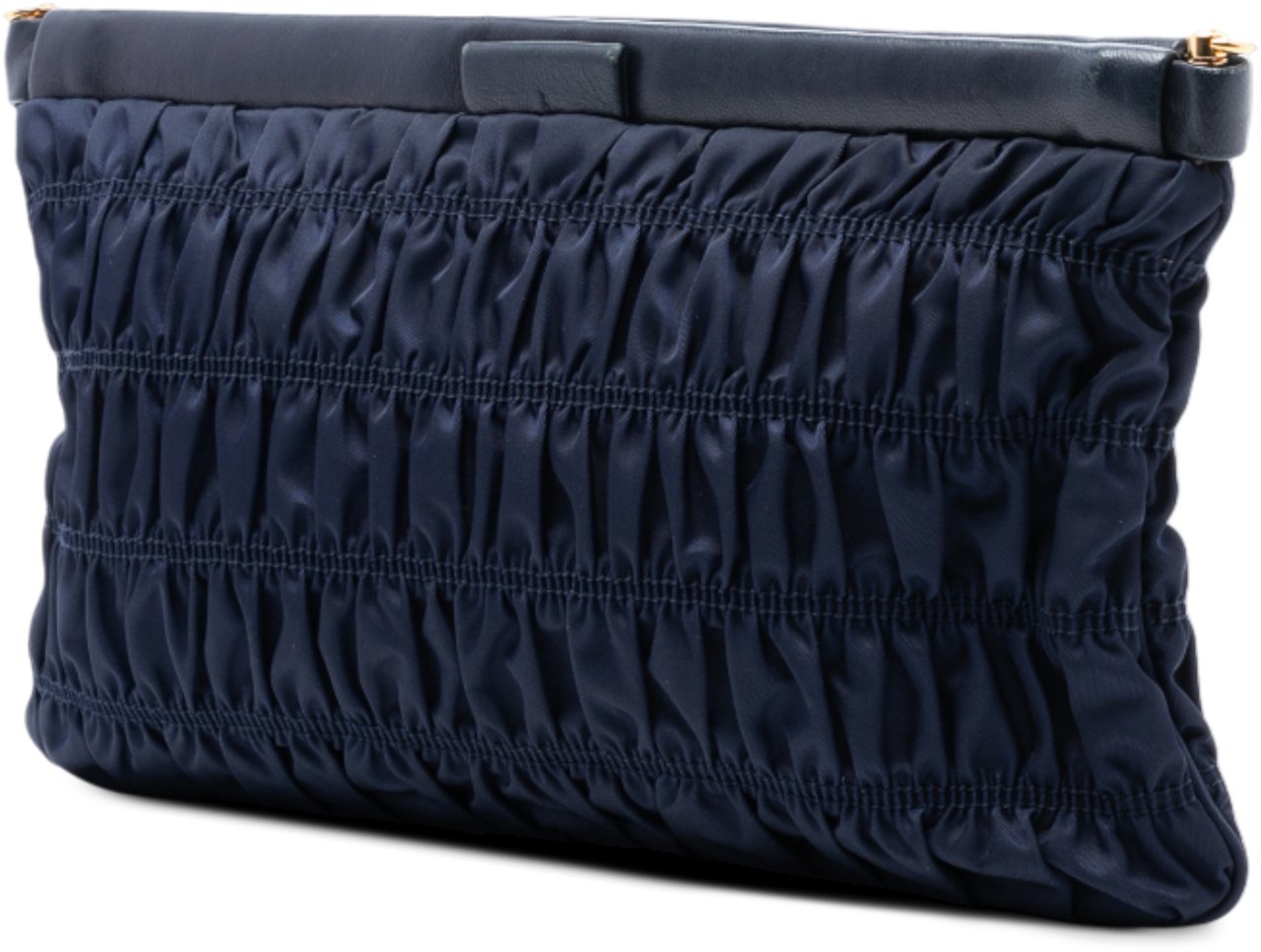 Prada Tessuto Gaufre Crossbody Blauw