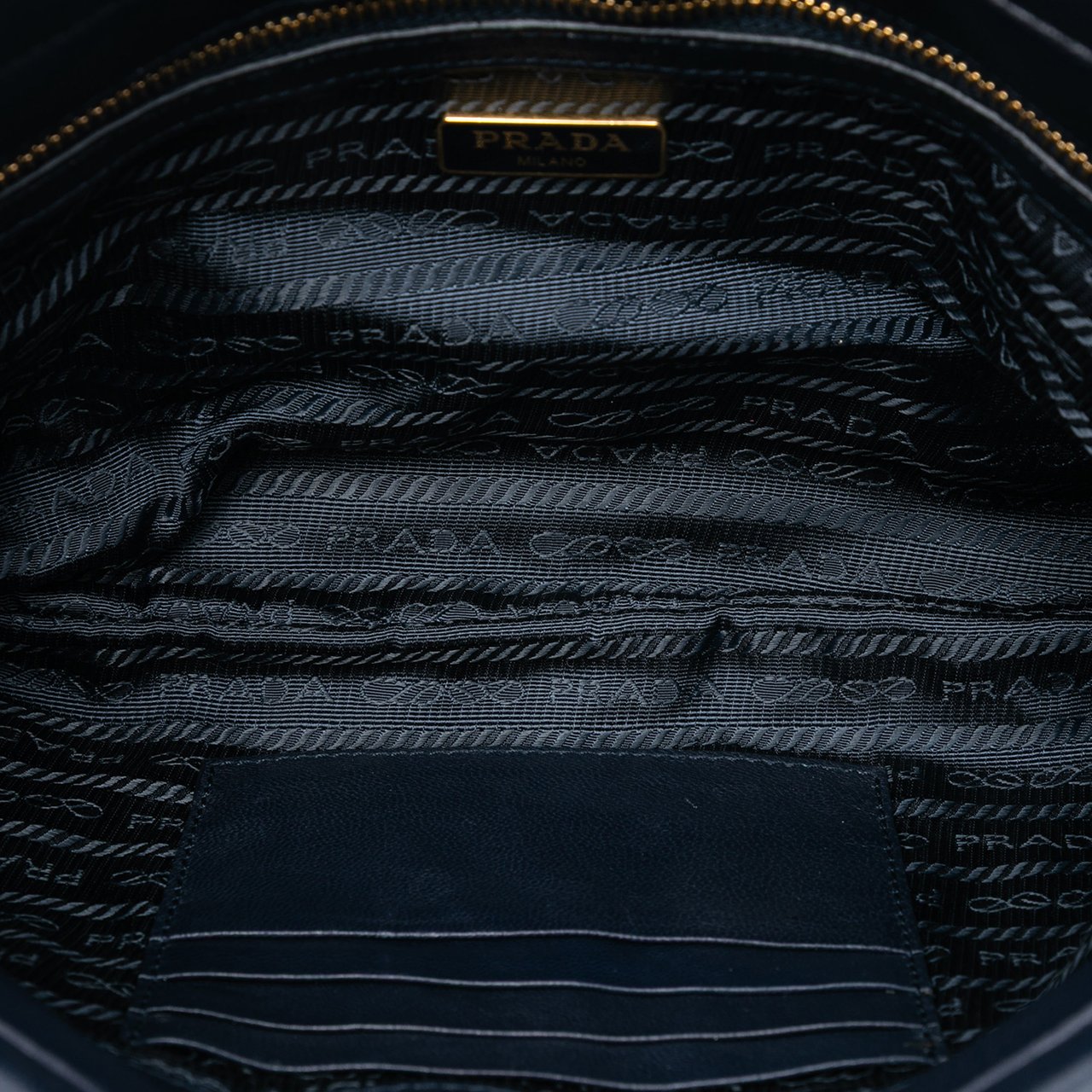 Prada Tessuto Gaufre Crossbody Blauw