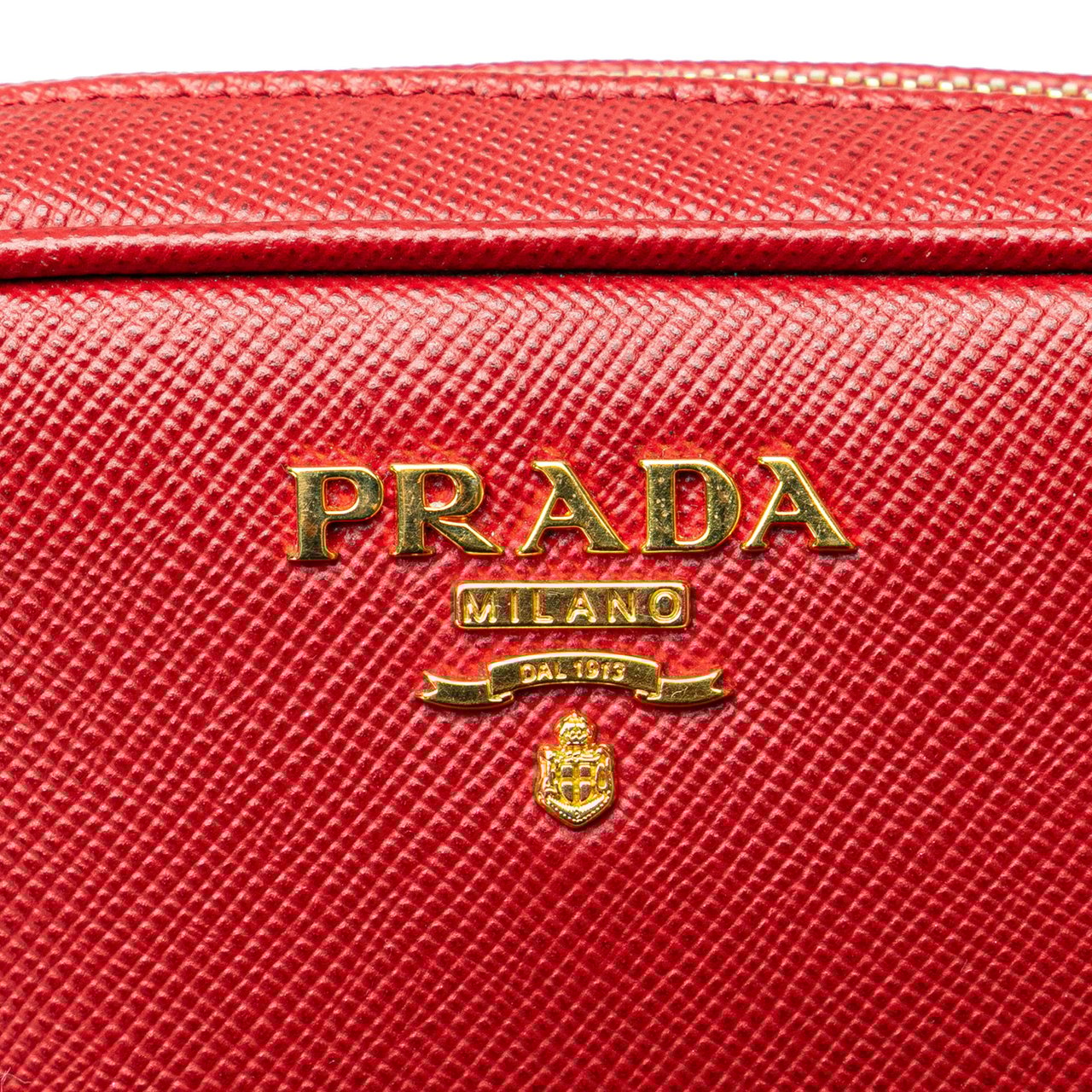 Prada Saffiano Pouch Rood