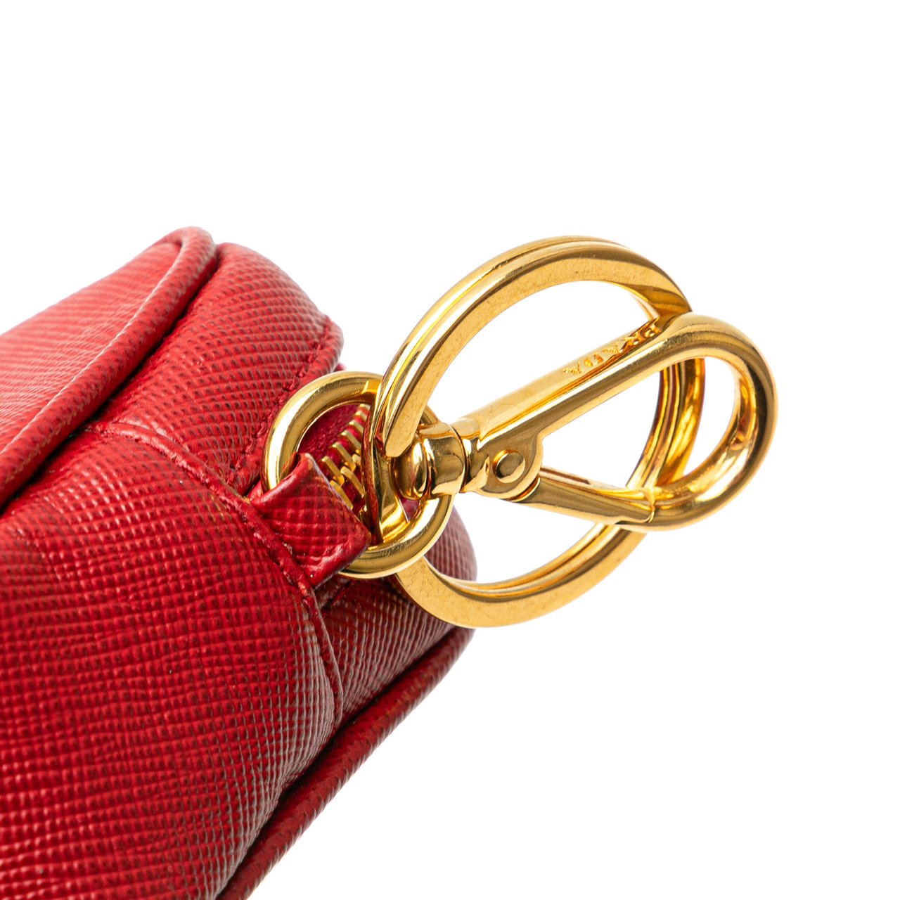 Prada Saffiano Pouch Rood