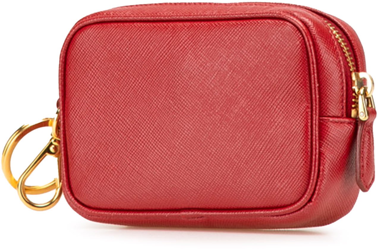 Prada Saffiano Pouch Rood