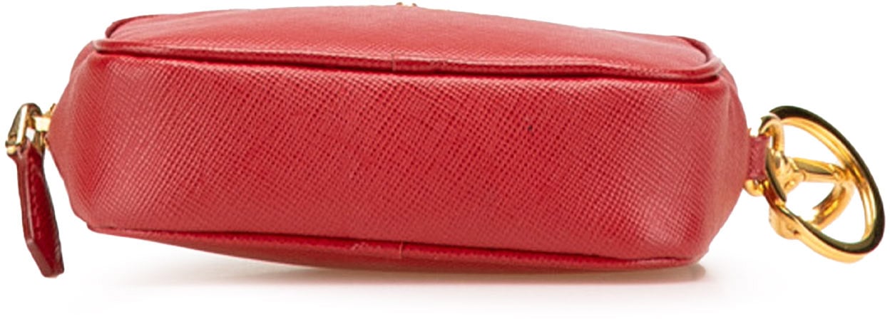 Prada Saffiano Pouch Rood