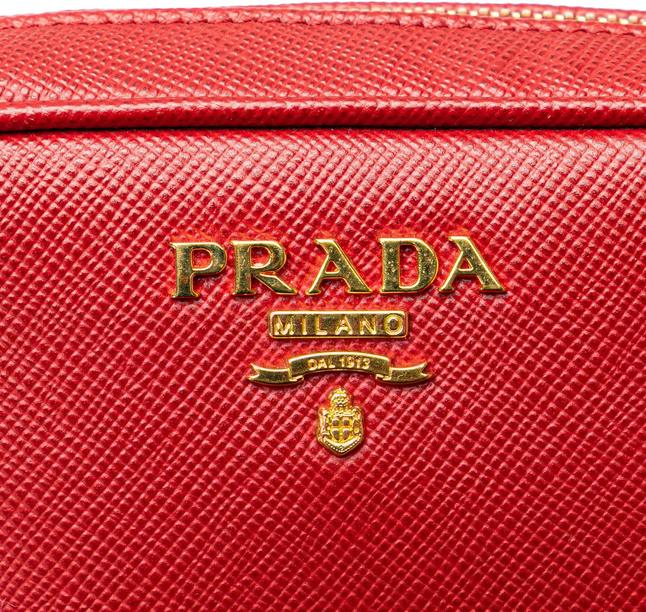Prada Saffiano Pouch Rood