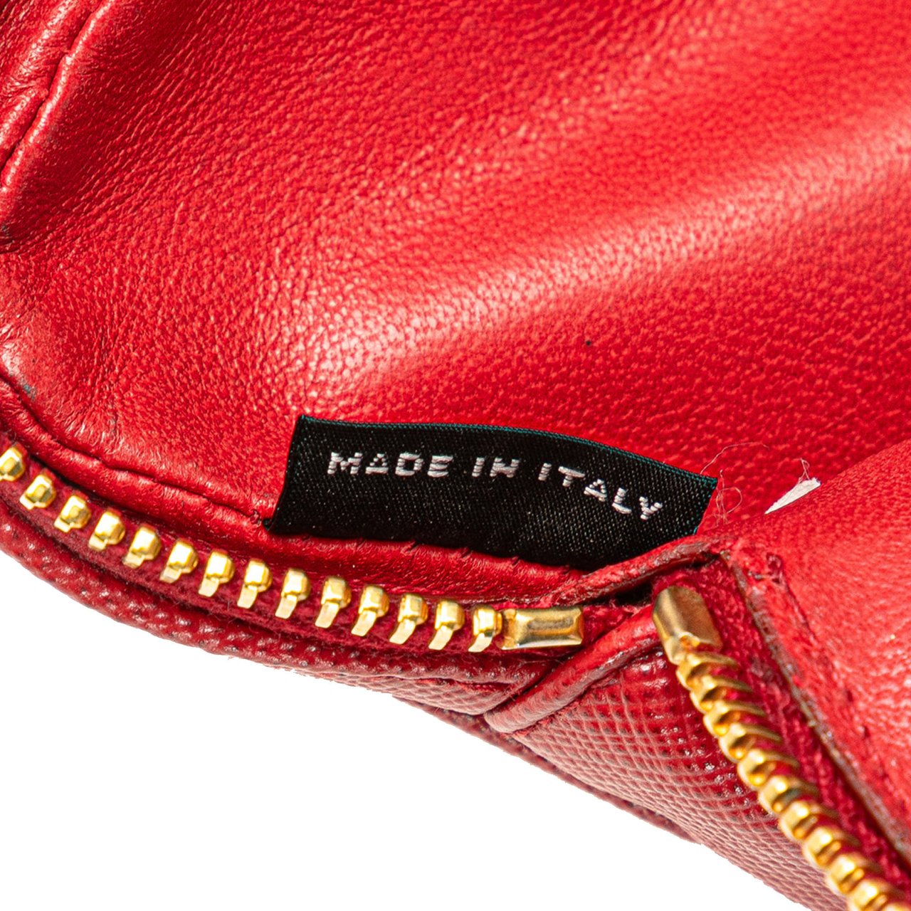 Prada Saffiano Pouch Rood