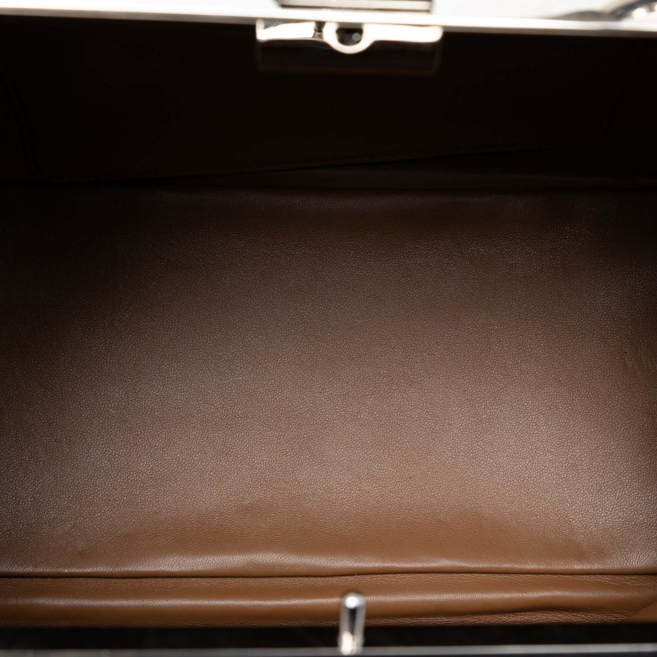 Prada Small Bicolor Leather Baiadera Frame Bag Zwart