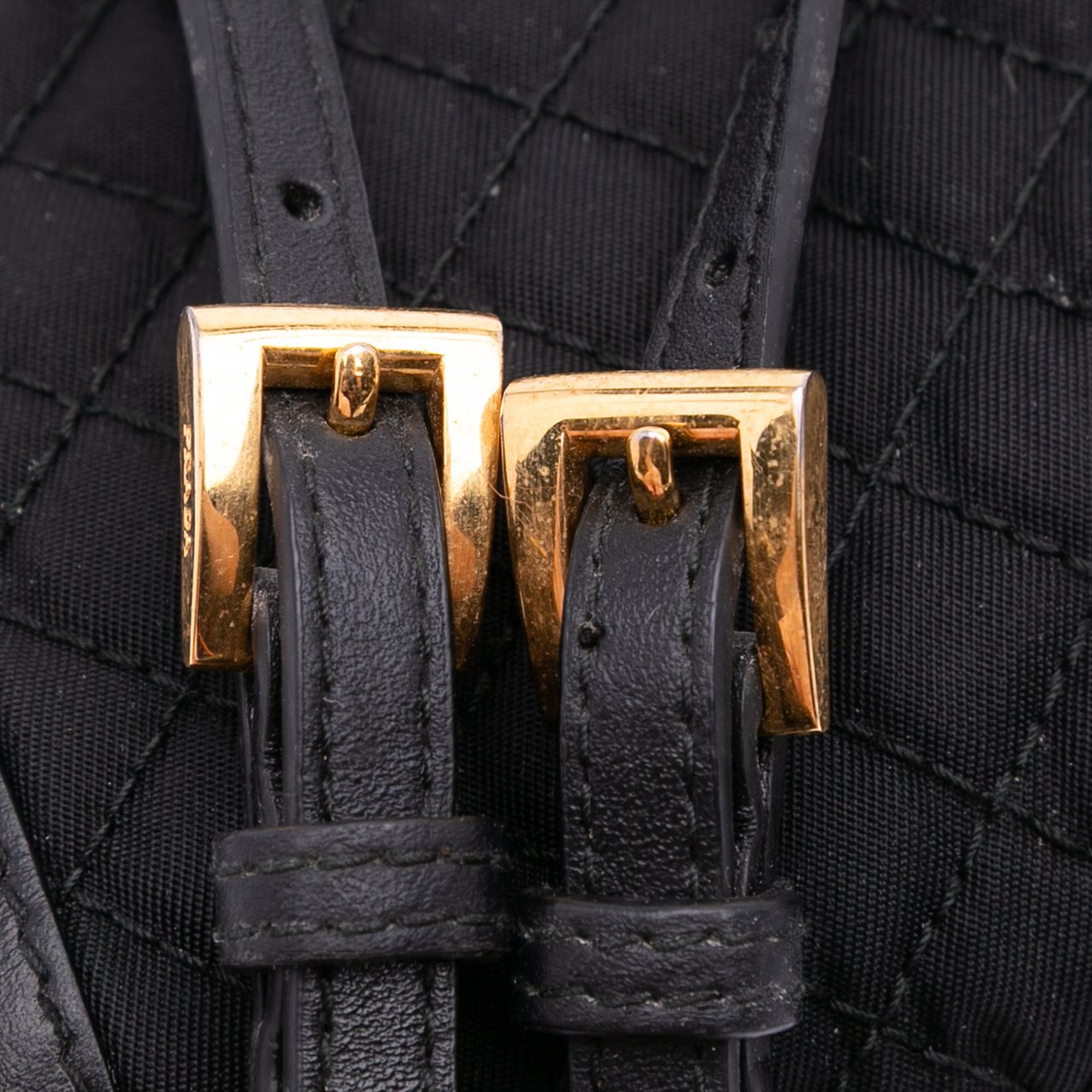 Prada Tessuto Impuntu Wallet on Strap Zwart