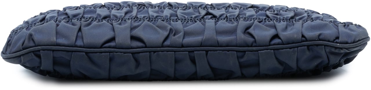 Prada Tessuto Gaufre Crossbody Blauw