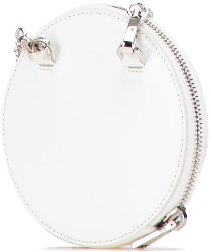 Prada Spazzolato Round Chain Coin Crossbody Wit