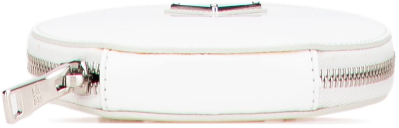 Prada Spazzolato Round Chain Coin Crossbody Wit