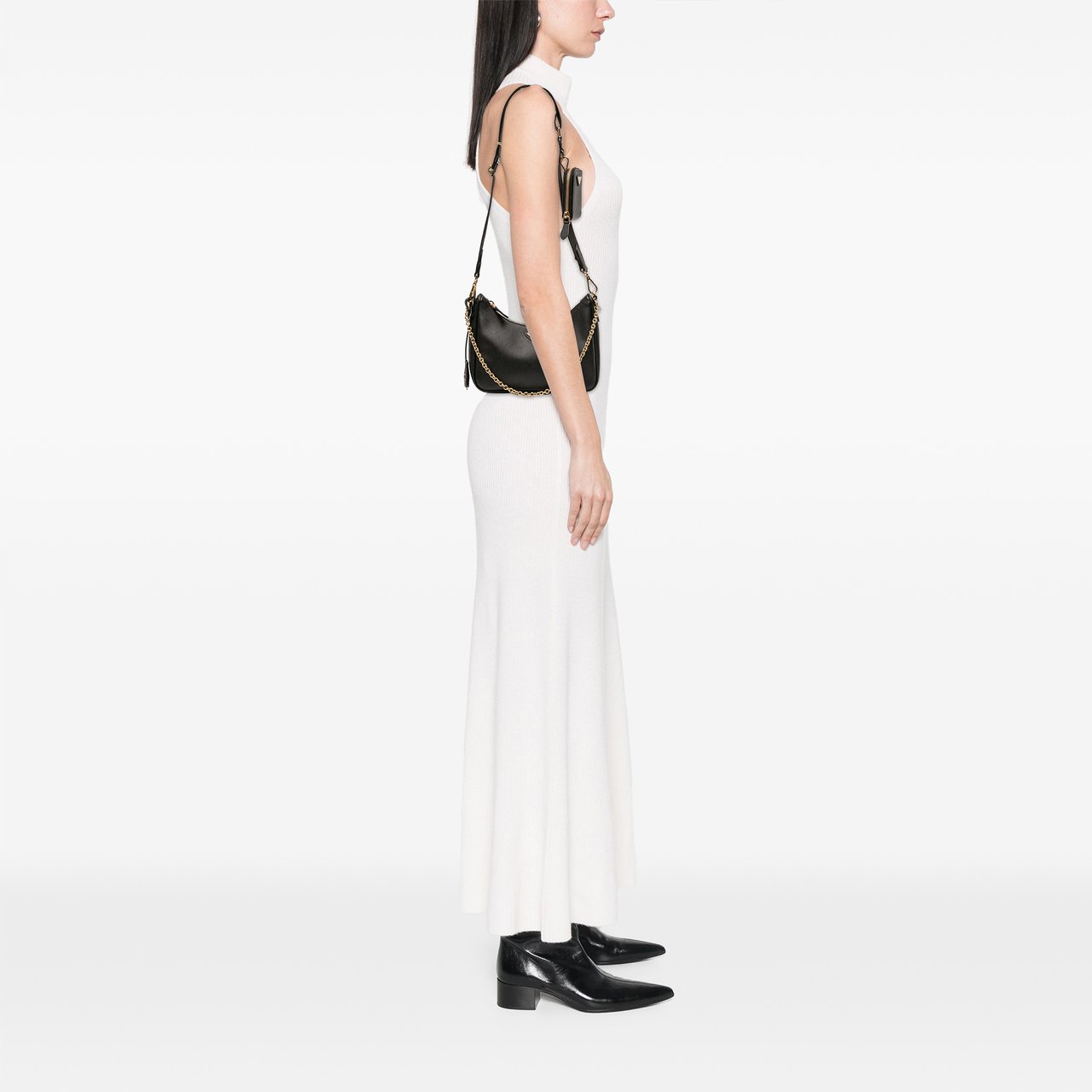 Prada Saffiano Re Edition 2005 Satchel Zwart