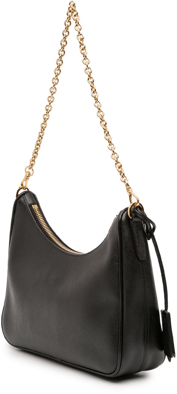 Prada Saffiano Re Edition 2005 Satchel Zwart