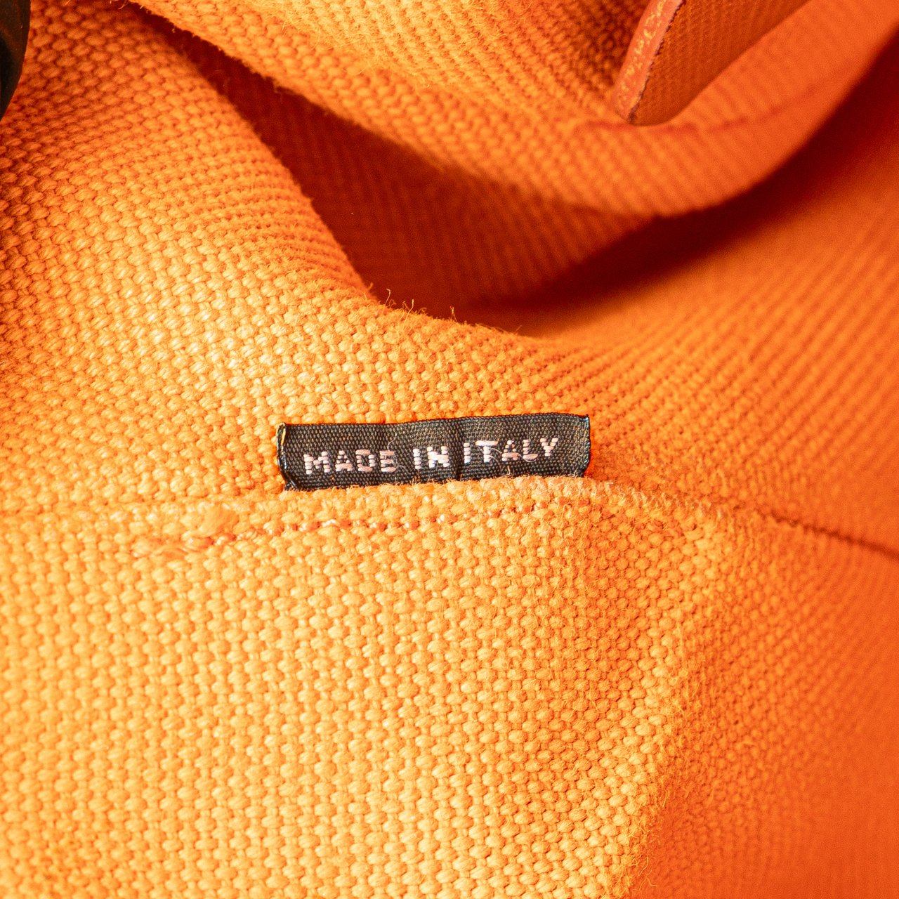 Prada Small Canvas Canapa Logo Satchel Oranje