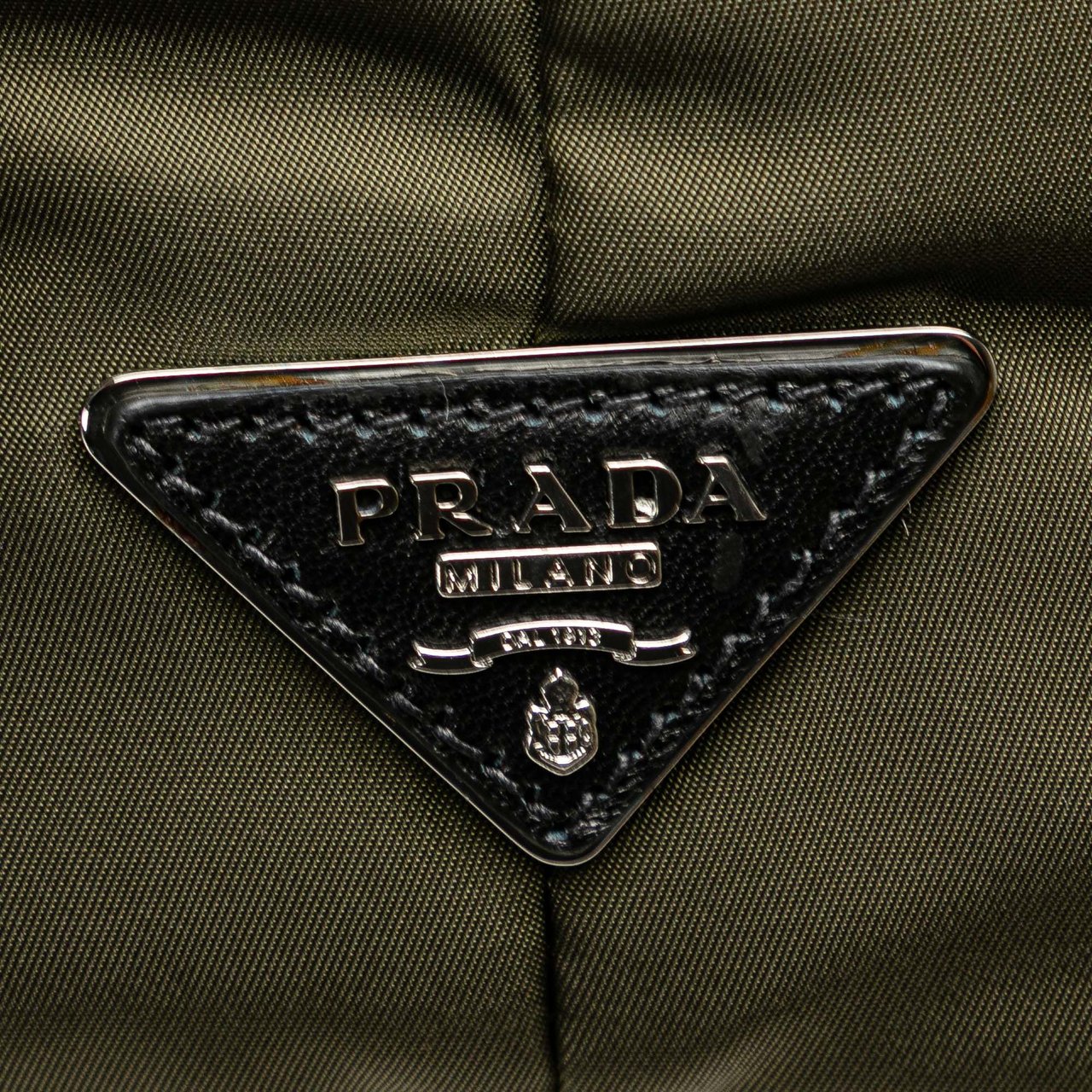 Prada Tessuto Reversible Satchel Groen