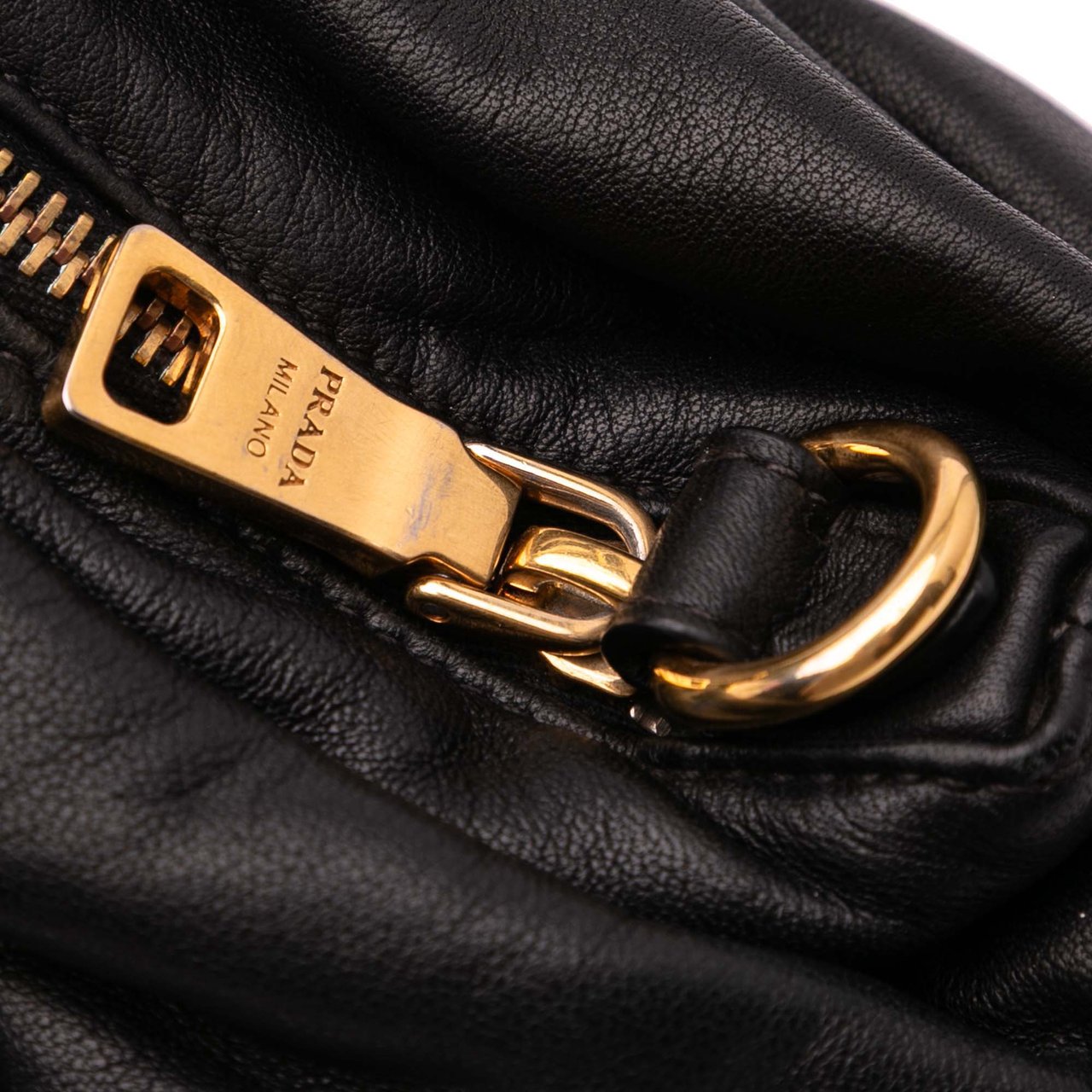 Prada Soft Calf Satchel Zwart