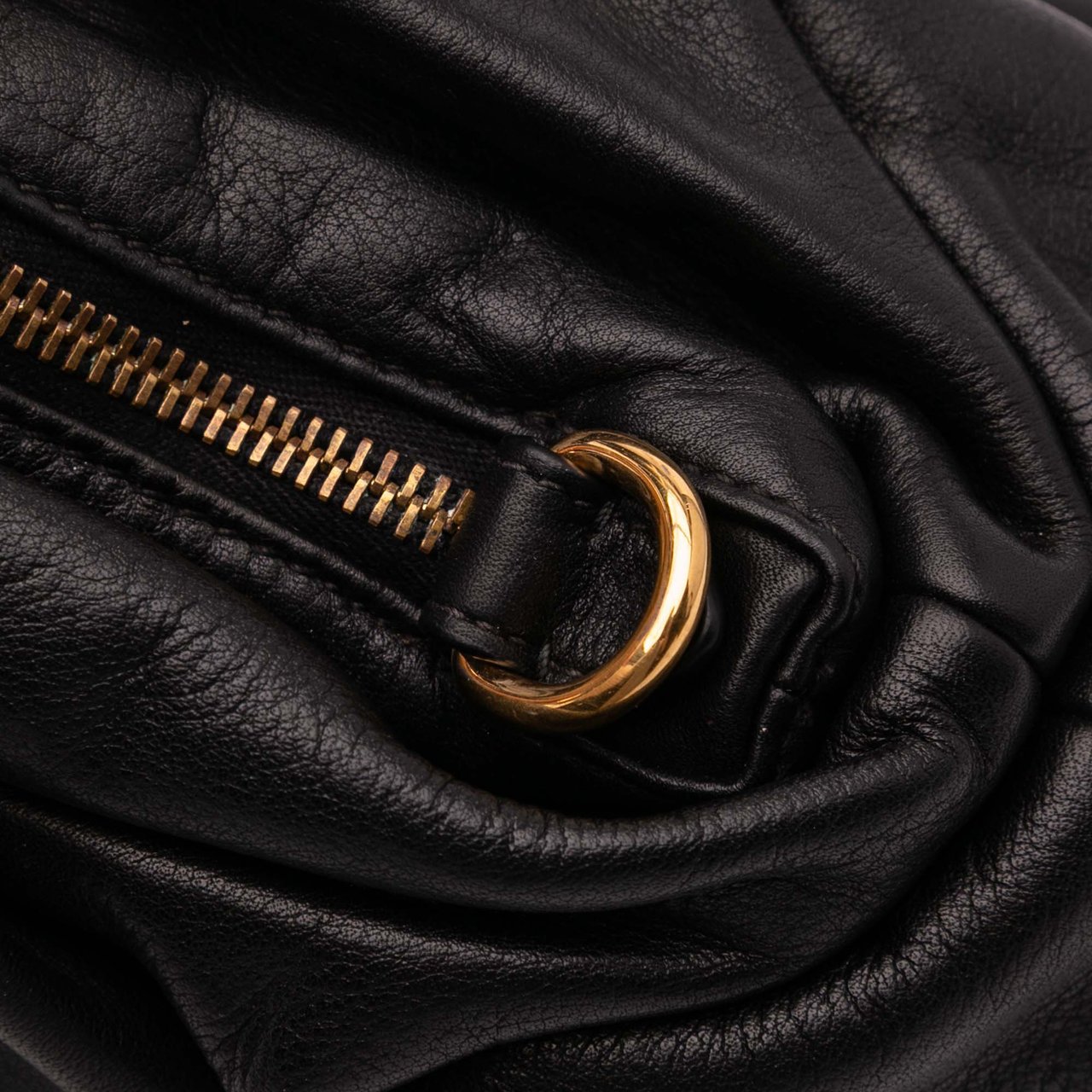 Prada Soft Calf Satchel Zwart