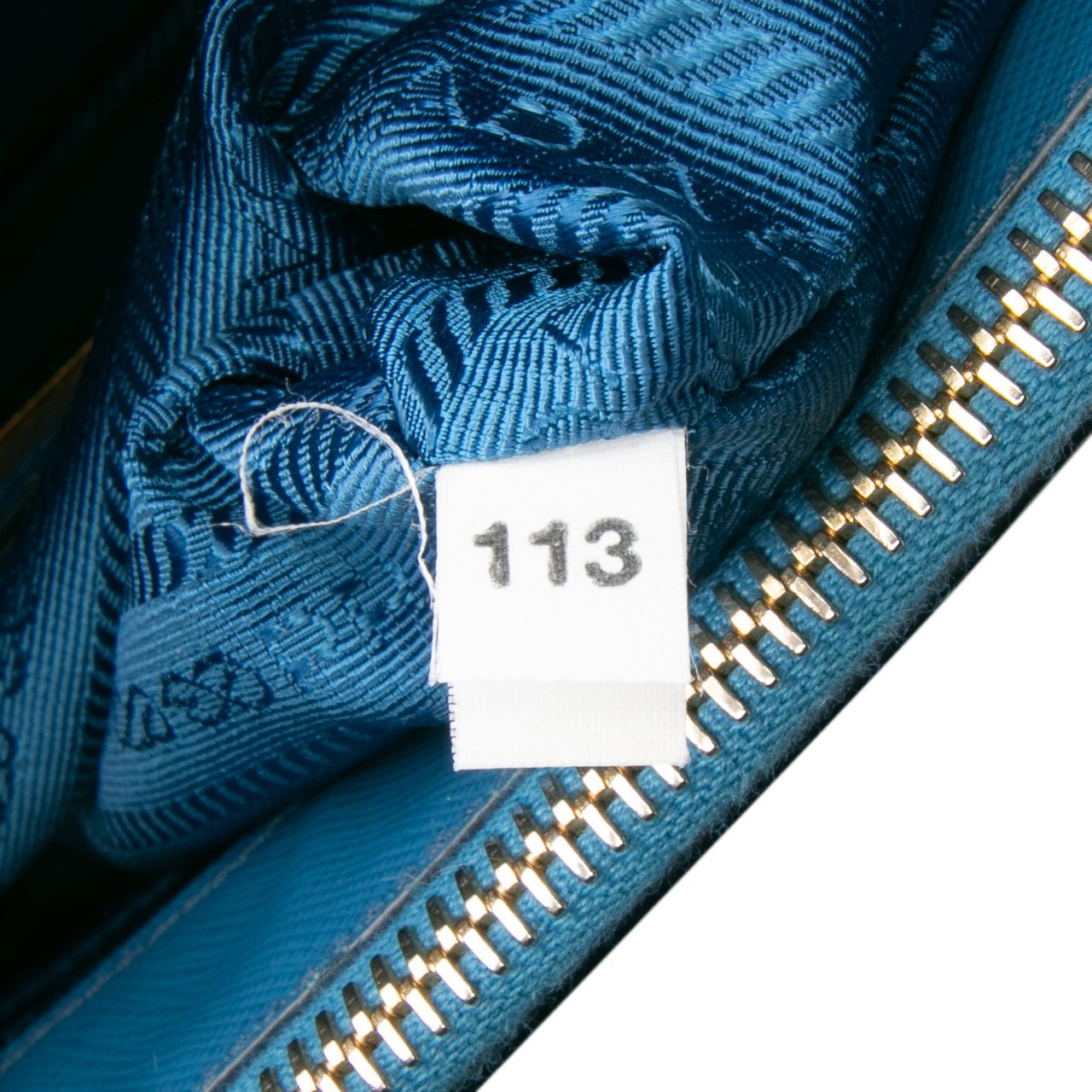 Prada Medium Bicolor Saffiano Lux Galleria Double Zip Satchel Blauw