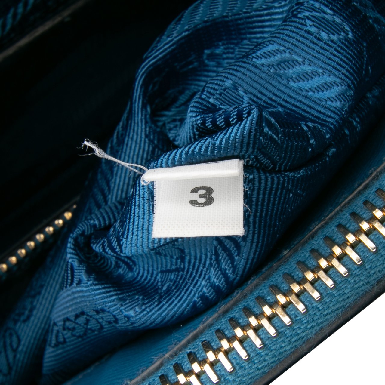 Prada Medium Bicolor Saffiano Lux Galleria Double Zip Satchel Blauw