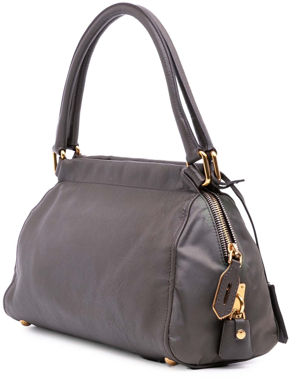 Prada Saffiano Frame Handbag Grijs