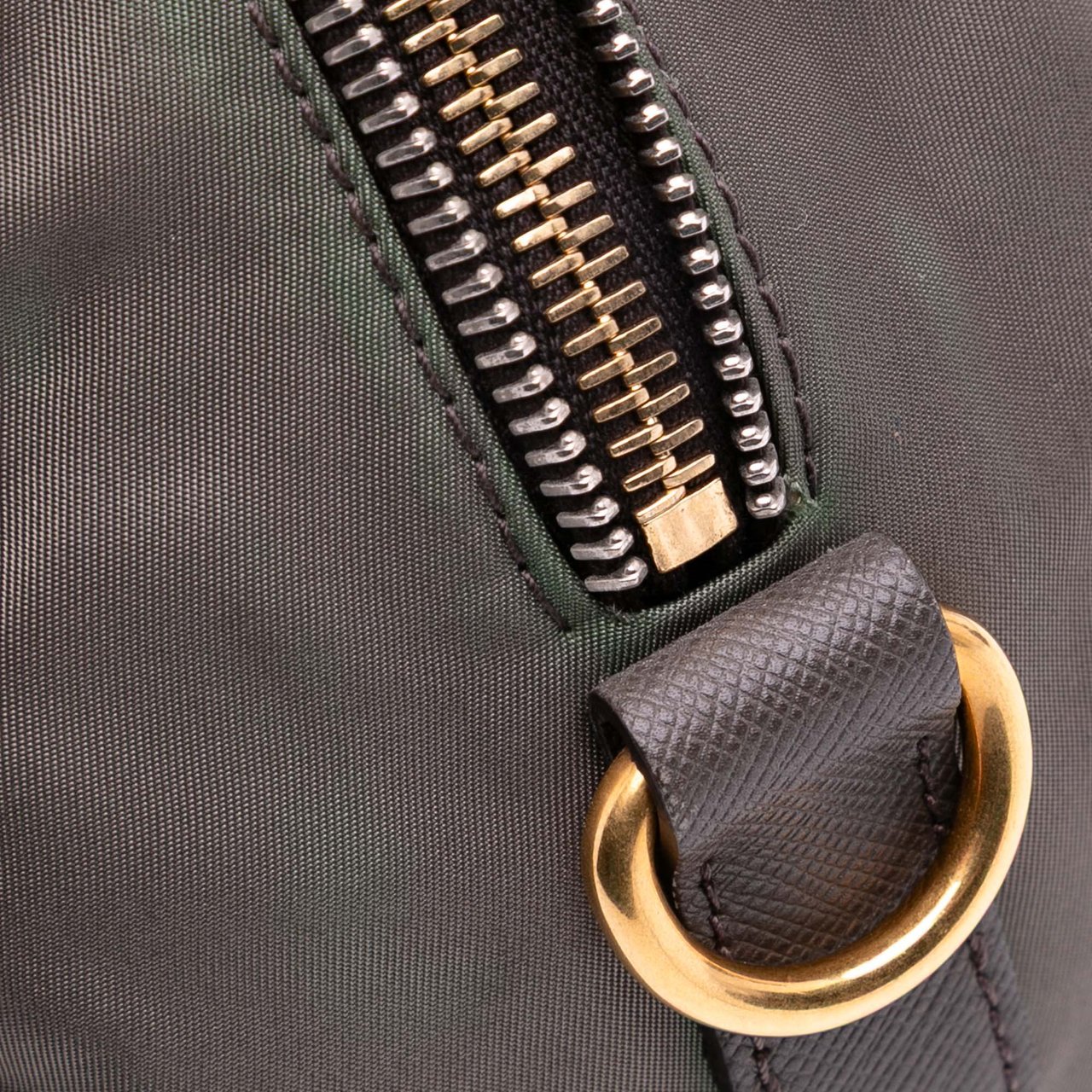Prada Saffiano Frame Handbag Grijs