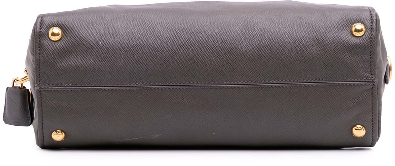 Prada Saffiano Frame Handbag Grijs