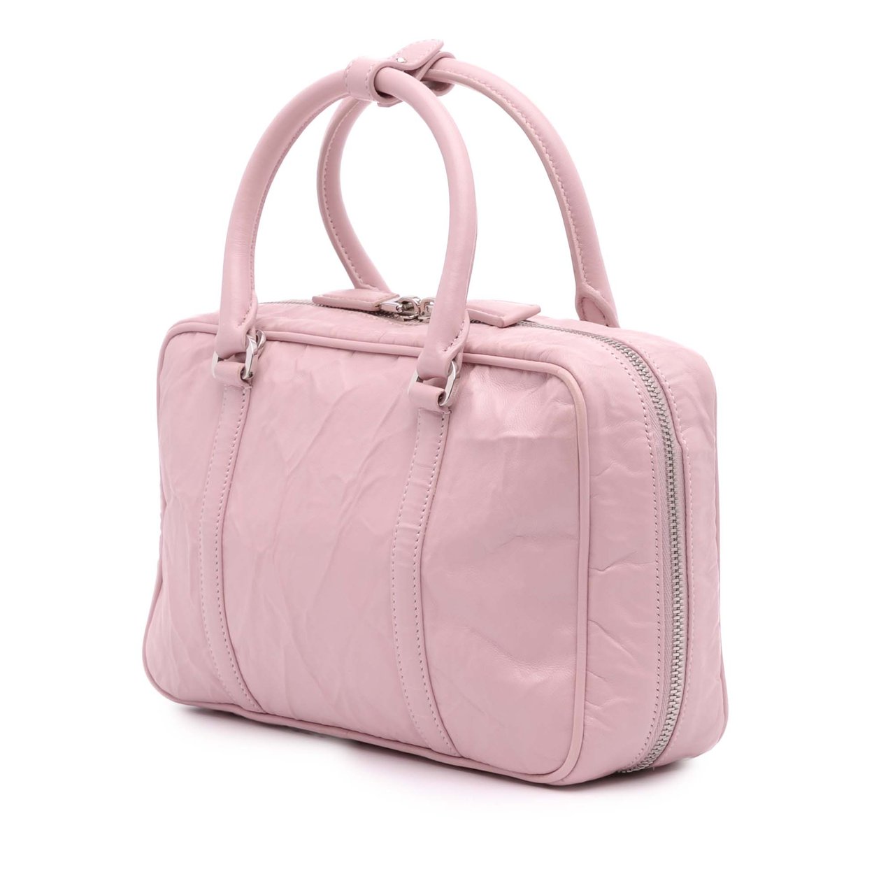 Prada Medium Nappa Antique Re-Edition 2001 Satchel Roze