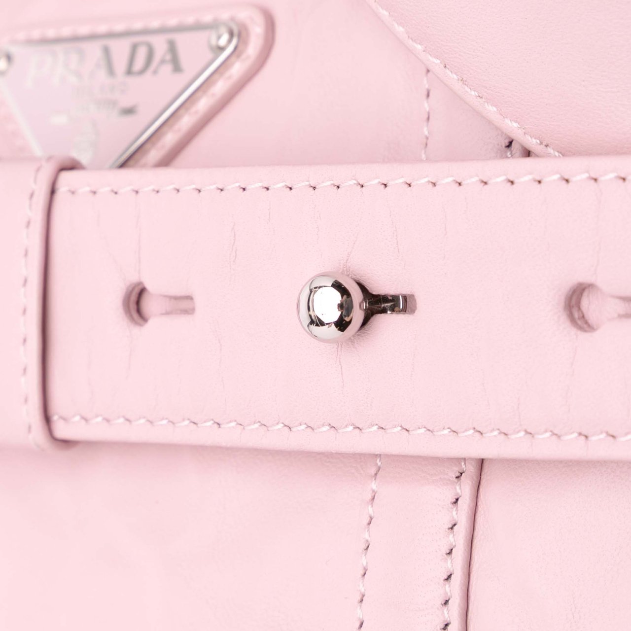 Prada Medium Nappa Antique Re-Edition 2001 Satchel Roze