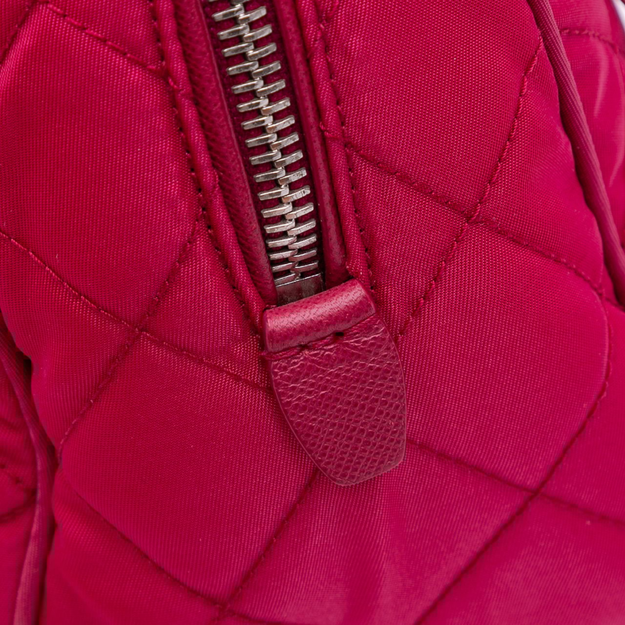 Prada Impuntu Tessuto Chain Crossbody Roze