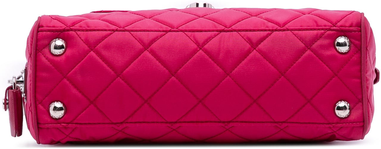 Prada Impuntu Tessuto Chain Crossbody Roze