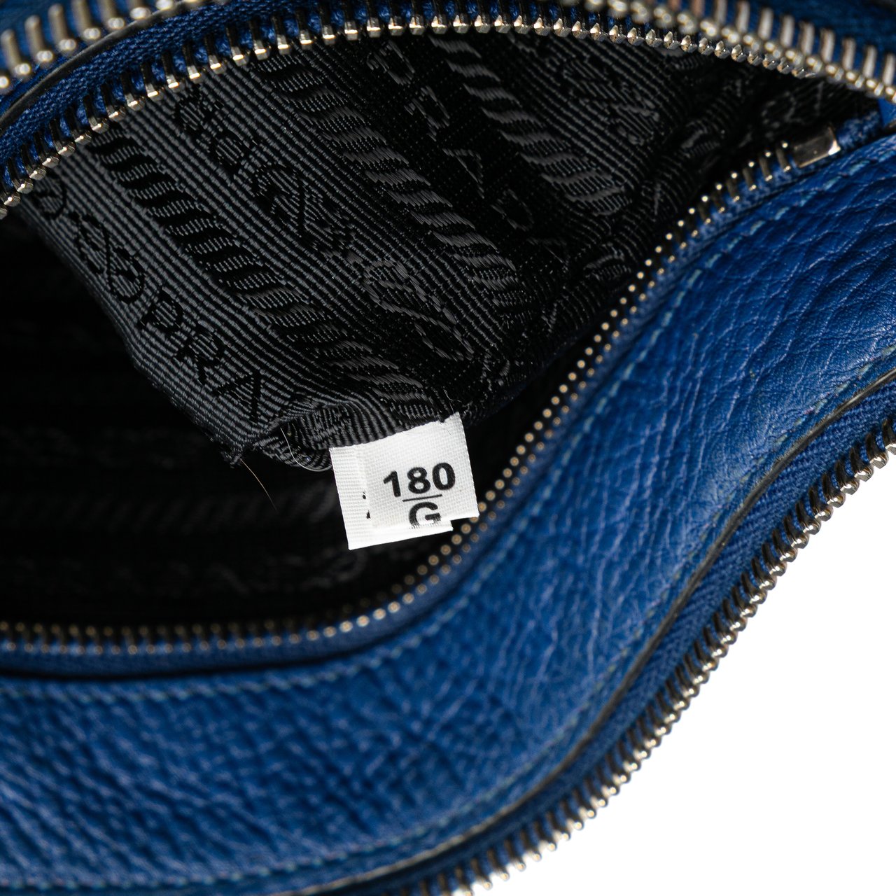 Prada Vitello Daino Crossbody Blauw