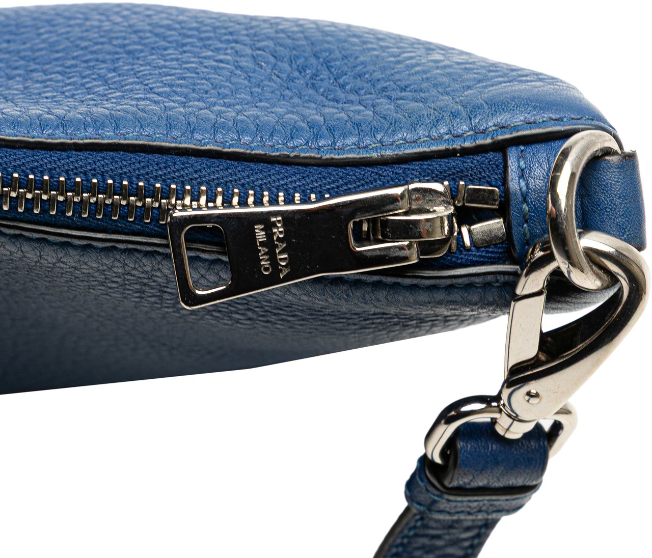 Prada Vitello Daino Crossbody Blauw
