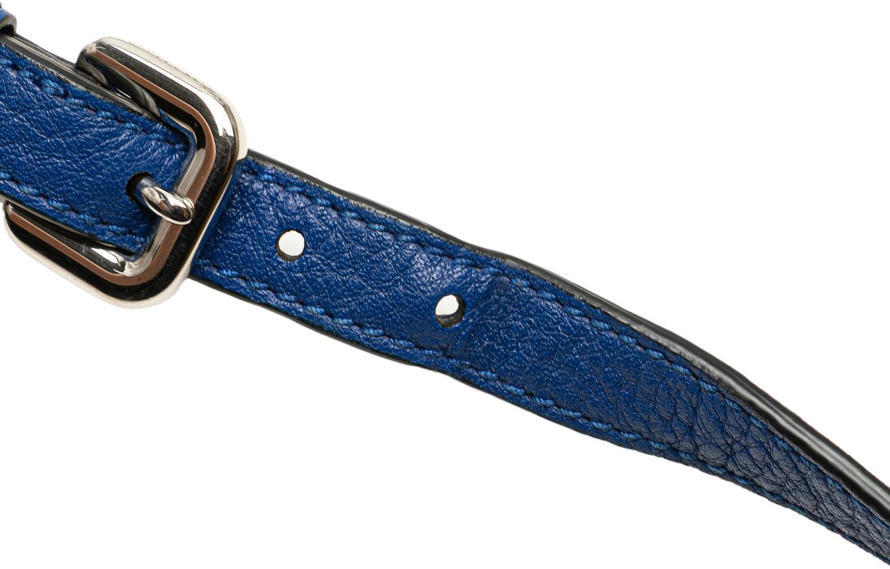 Prada Vitello Daino Crossbody Blauw