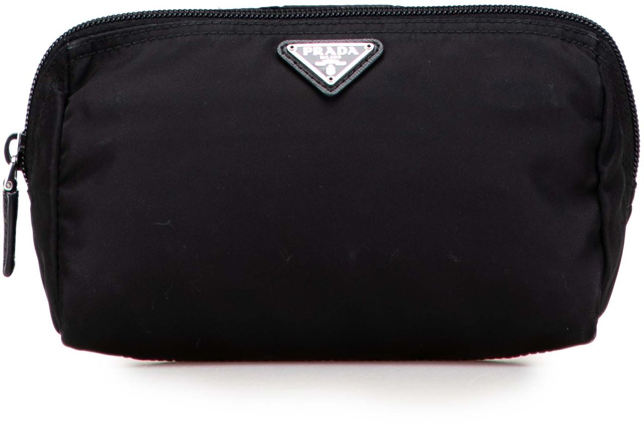 Prada Tessuto Cosmetic Pouch Zwart