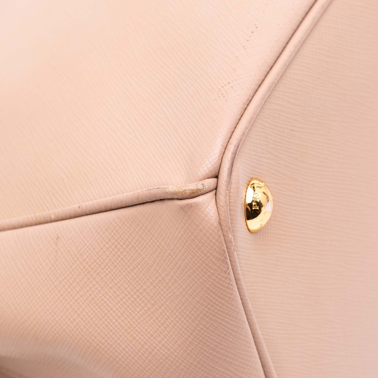 Prada Large Saffiano Lux Galleria Double Zip Satchel Roze