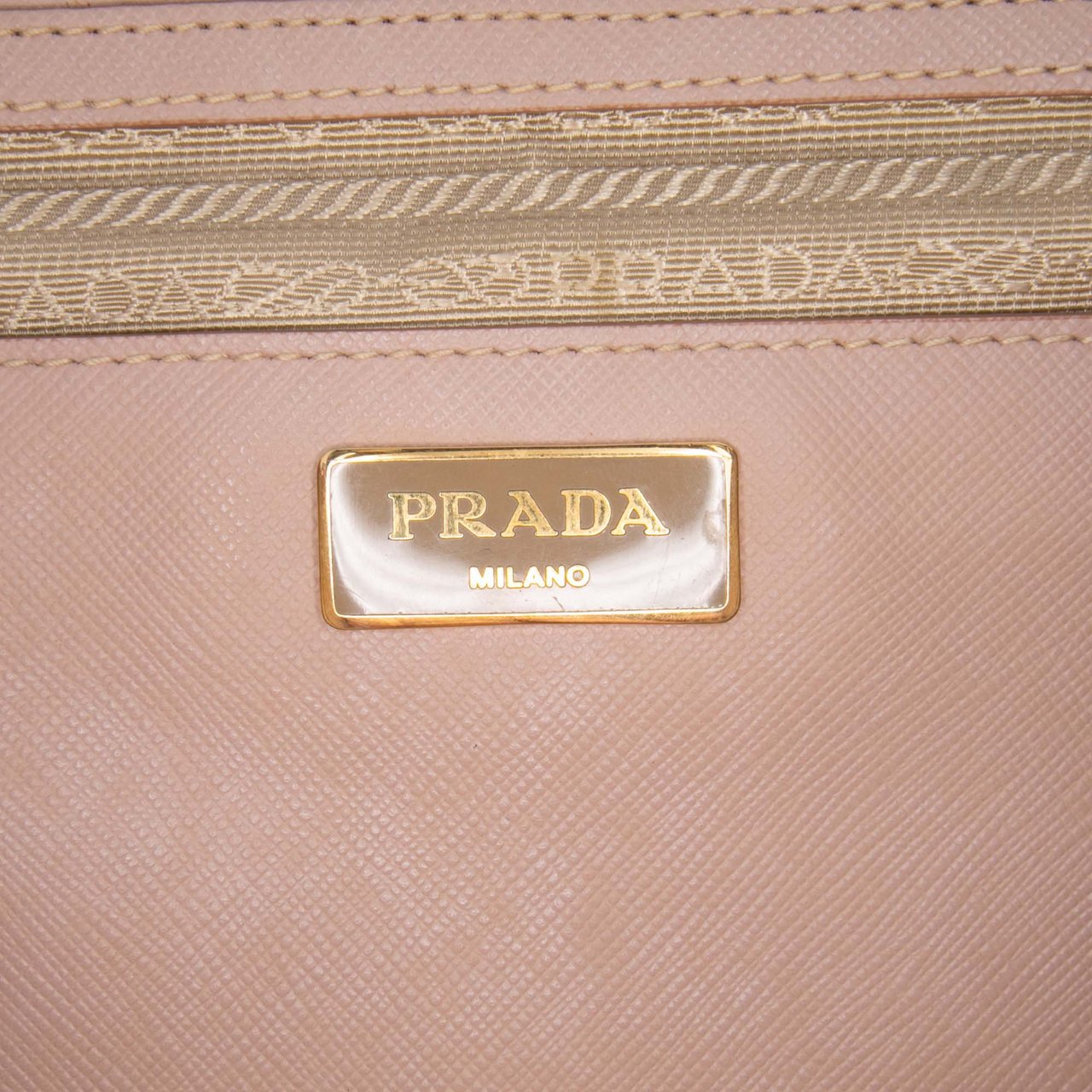 Prada Large Saffiano Lux Galleria Double Zip Satchel Roze