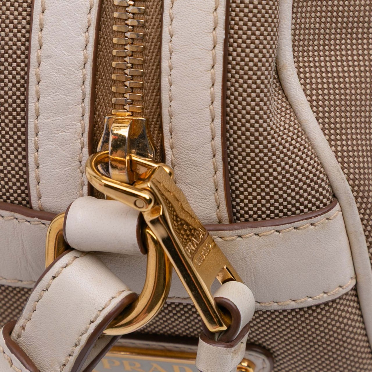 Prada Canvas Canapa Logo Crossbody Bruin