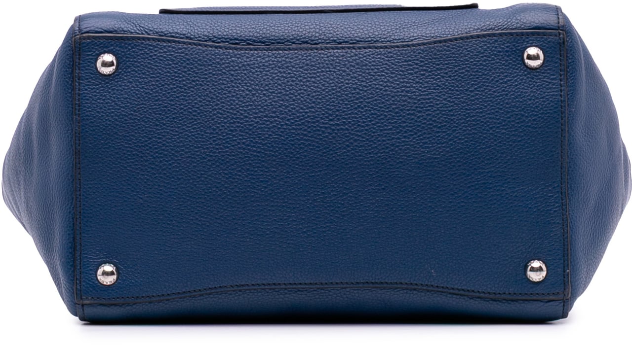 Prada Vitello Phenix Shopping Tote Blauw