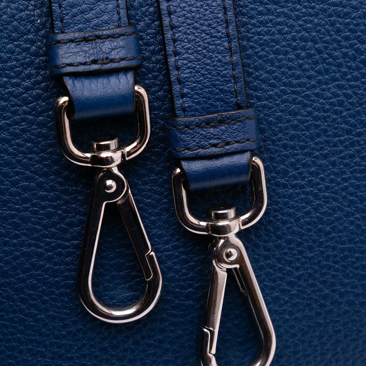 Prada Vitello Phenix Shopping Tote Blauw