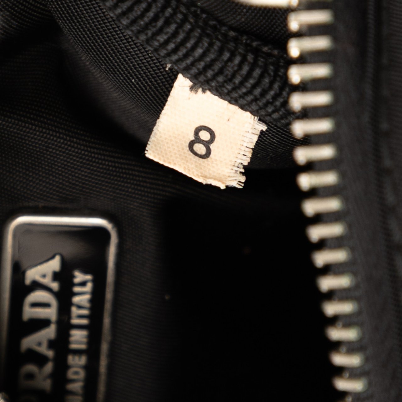 Prada Mini Tessuto Double Zip Handbag Zwart