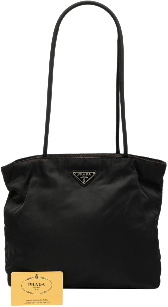 Prada Tessuto Shoulder Bag Zwart