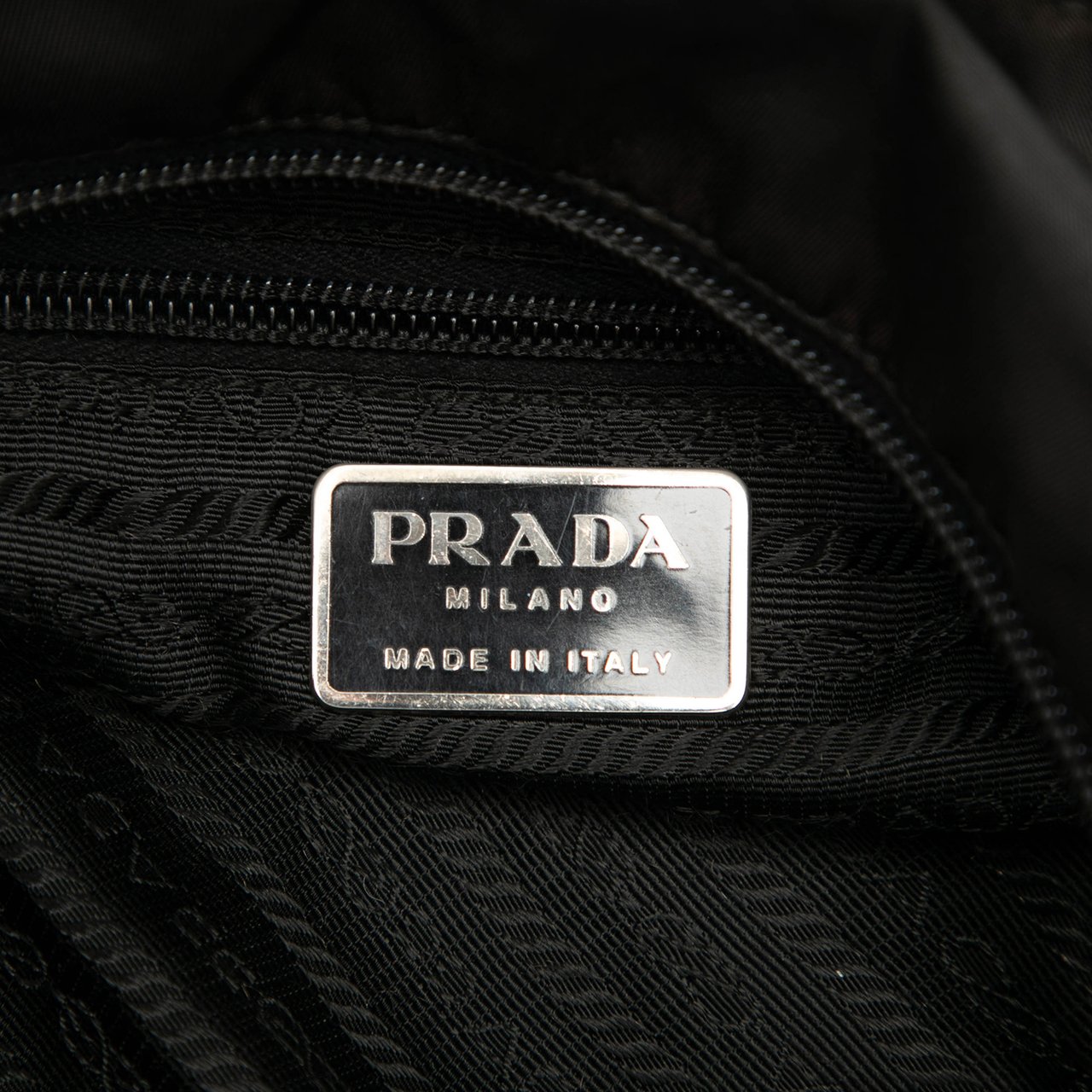 Prada Tessuto Shoulder Bag Zwart