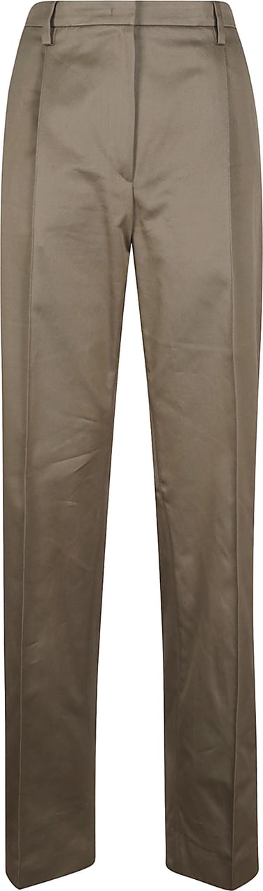 Prada Pantaloni Chino Straight-Leg Trousers Bruin
