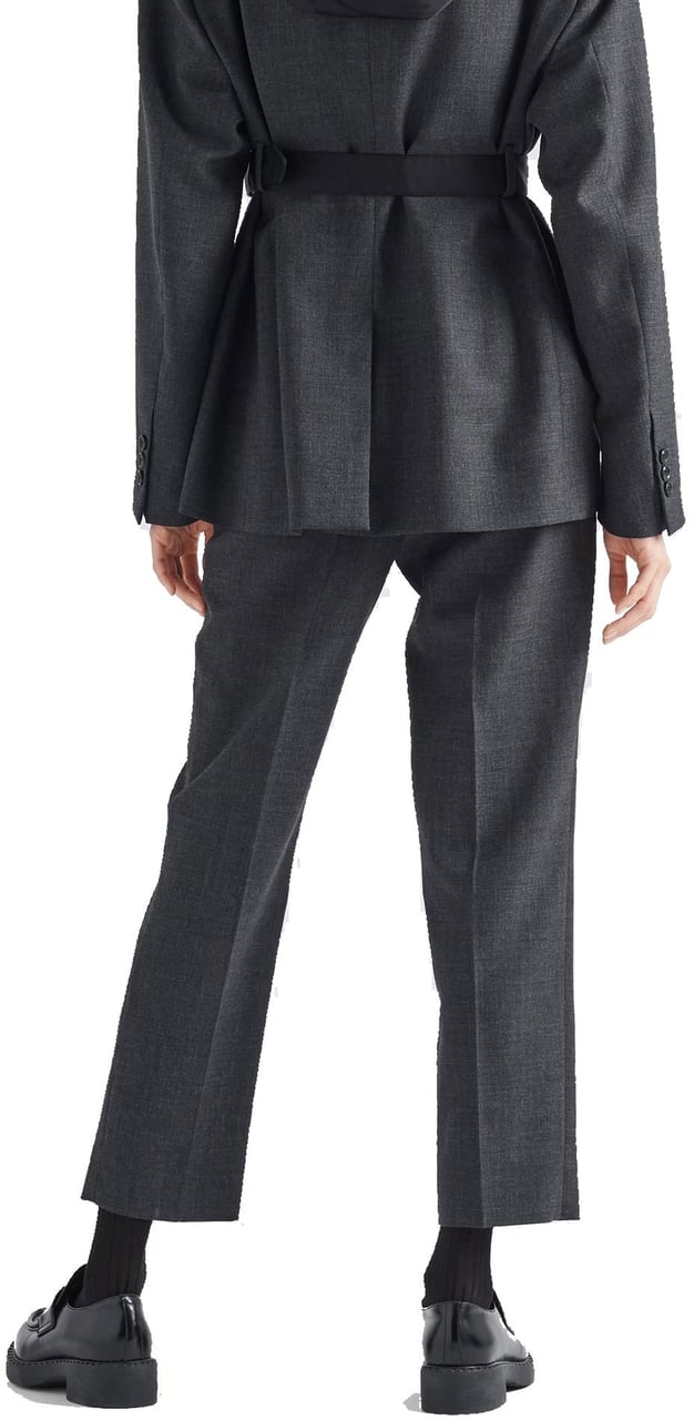 Prada Prada Wool Pants Grijs