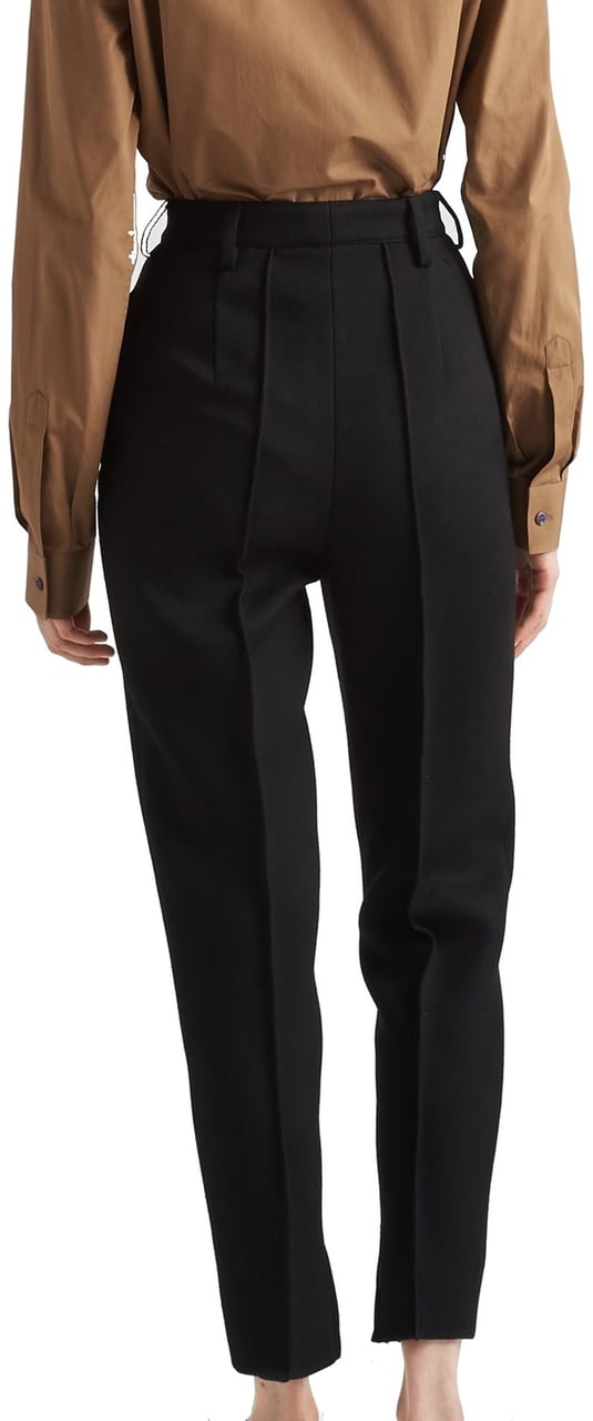 Prada Prada Wool Pants Zwart