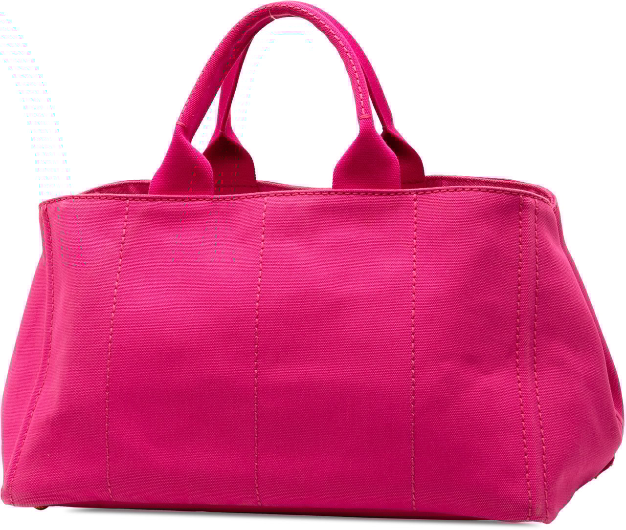 Prada Large Canvas Canapa Logo Satchel Roze