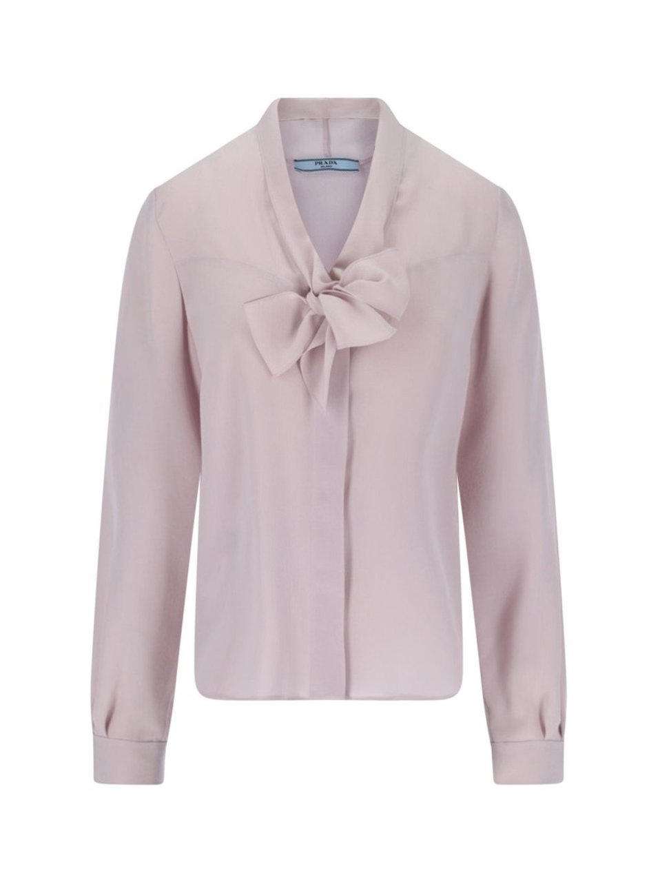 Prada Lavallière Shirt – Purple Neutraal