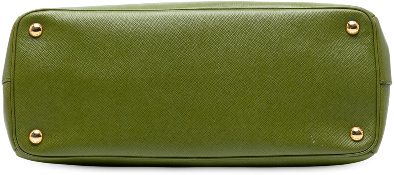 Prada Saffiano Vernice Parabole Tote Groen