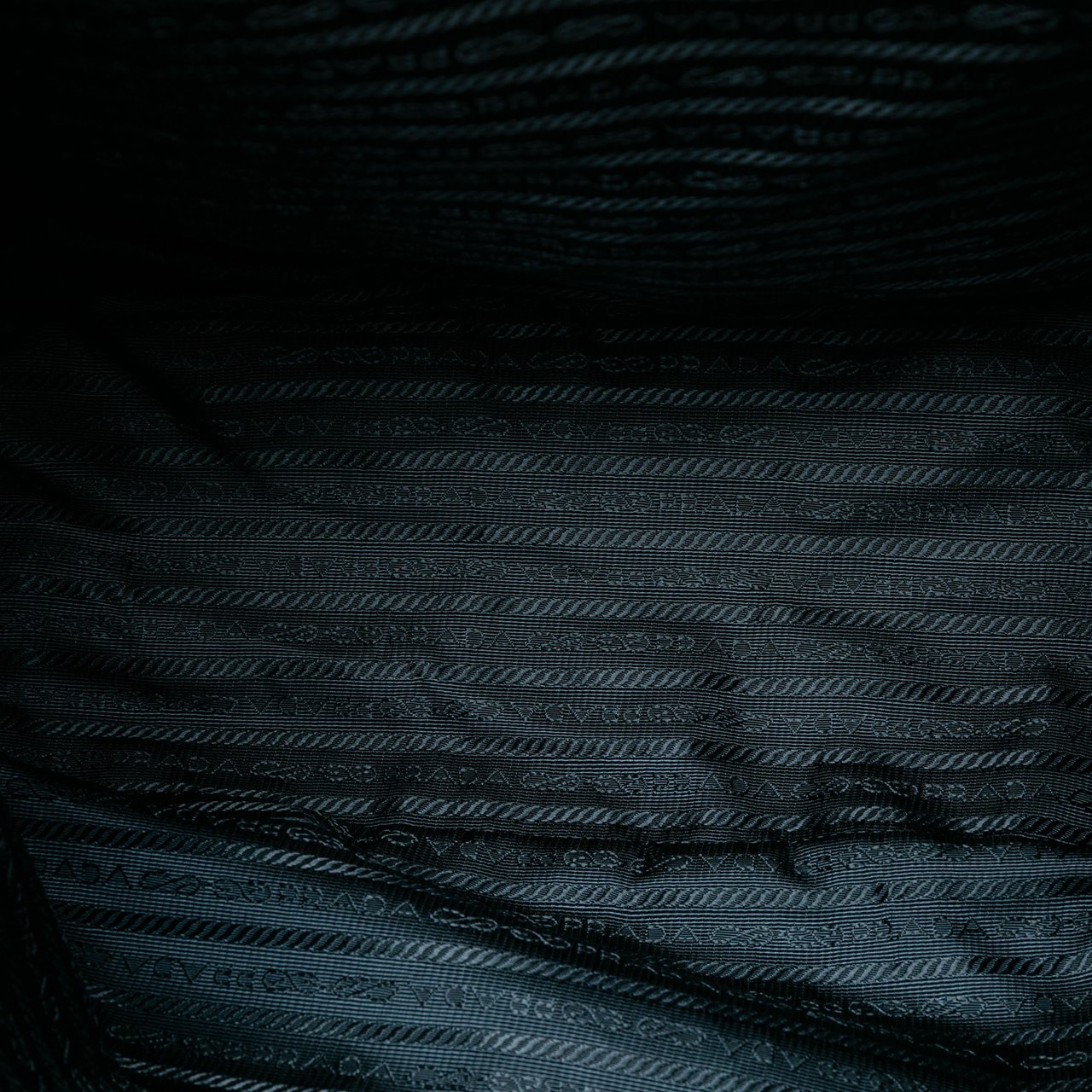 Prada Tessuto Stampato Satchel Blauw