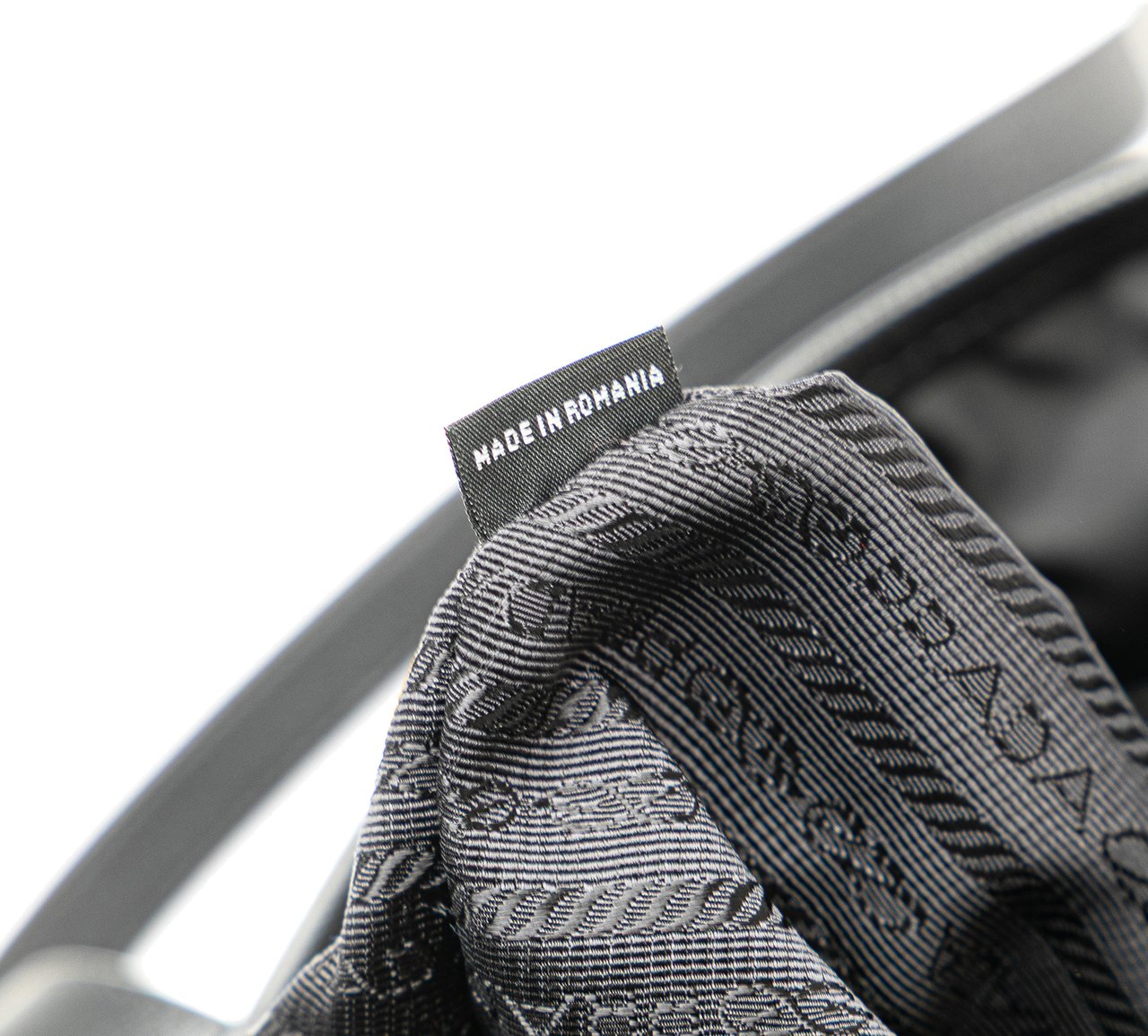 Prada Tessuto Saffiano Trimmed Open Convertible Tote Zwart