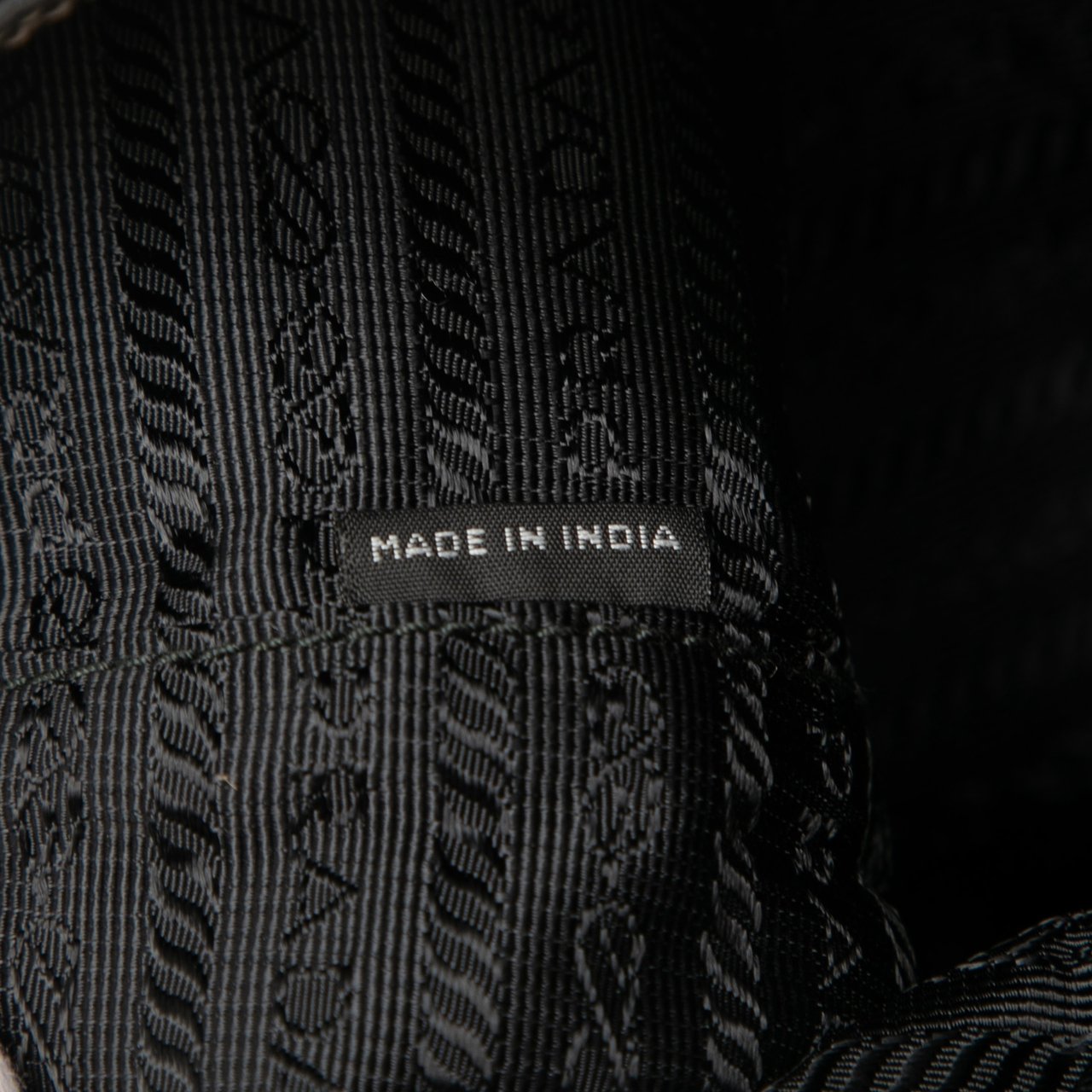 Prada Canvas Canapa Logo Tote Bruin